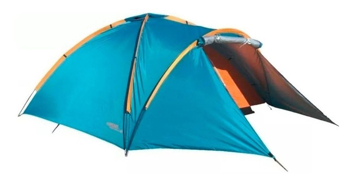 Carpa Familiar Iglu Spinit Adventure Vi 6pers. Impermeable Turquesa/naranja