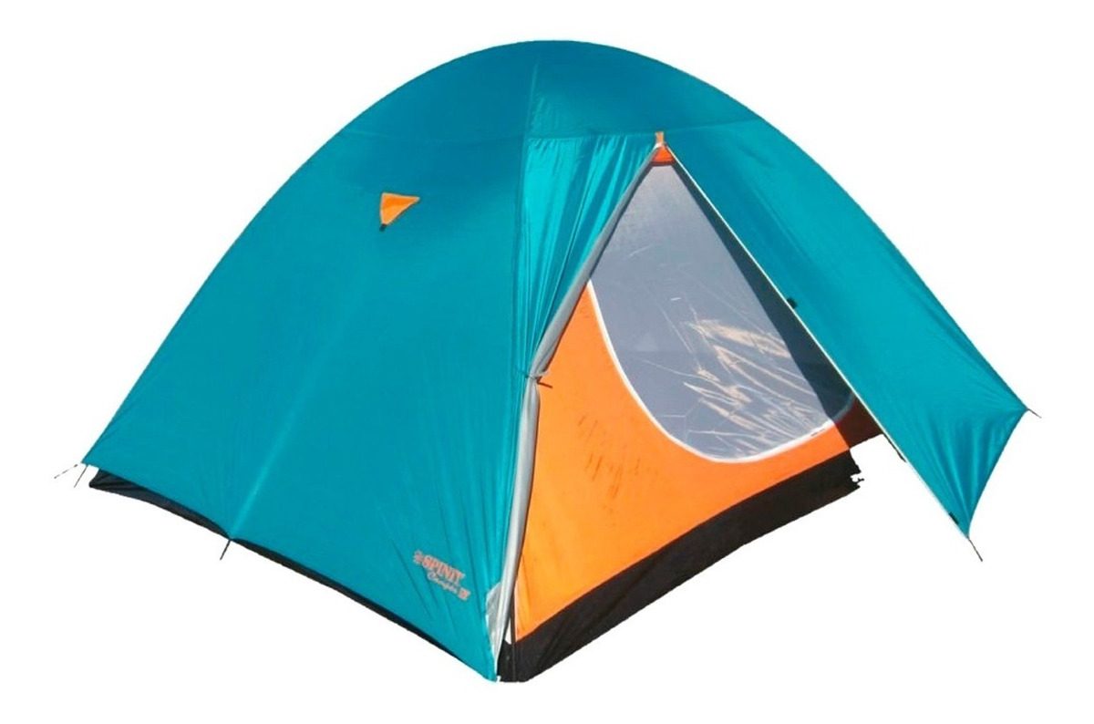 Carpa Familiar Iglu Spinit Camper Vi 6pers. Impermeable Naranja/turquesa