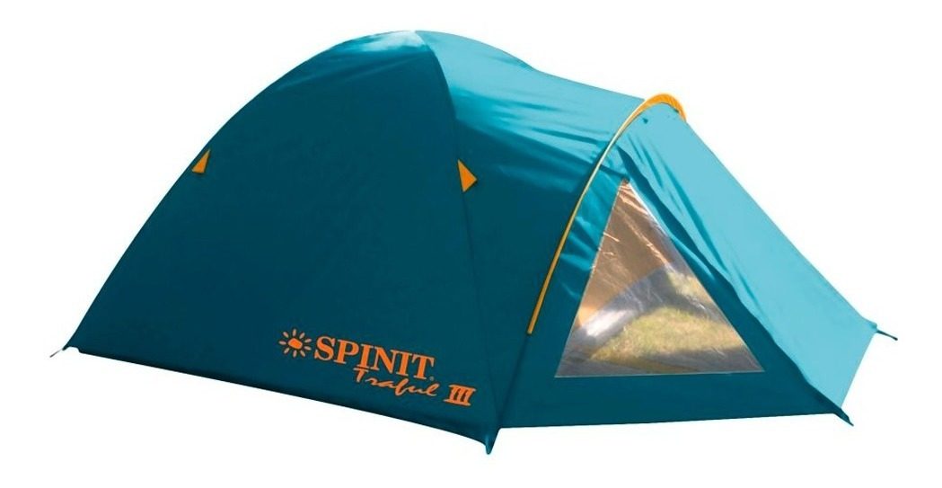Carpa Familiar Iglu Spinit Traful Iii 3 Pers. Impermeable Turquesa/naranja