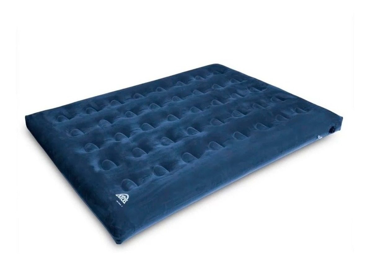 Colchón Pvc Inflable Camping Season Queen 2 Plazas Doite Azul