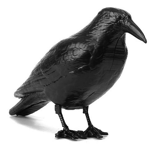 Cuervo Raven Ahuyenta Anti Palomas Espanta Pajaros Plastico