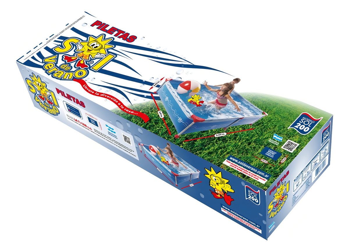 Pileta Estructural Sol De Verano Sol 200 1.500 L - 2