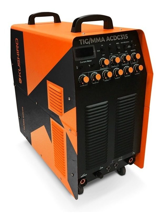 Soldadora Inverter Combinada Dc Tig/mma 315a Trifasica 9,5kv Naranja
