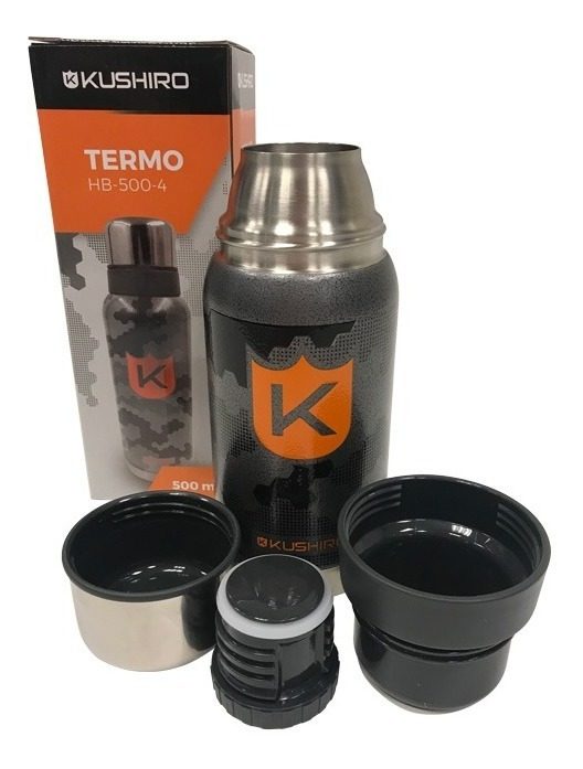 Termo Acero Inox 500ml 24hs Frio/calor Camuflado Kushiro Camuflado - 1