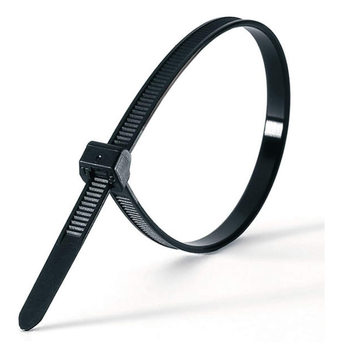 Precinto Negro 3,6 X 250 Mm Bolsa Por 100 U. Tension 18 Kg Negro