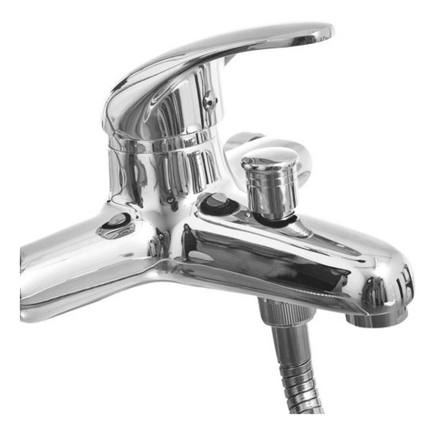 Grifería Monocomando De Bañera Para Baño Linea Missouri Gloa Plateado Cromado - 3