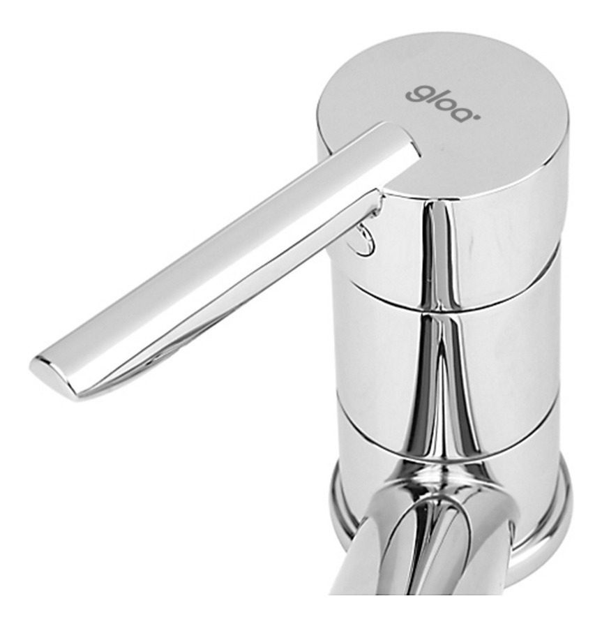 Grifería Monocomando De Cocina Mod2 C/pico Horizontal Gloa Plateado Cromado - 2