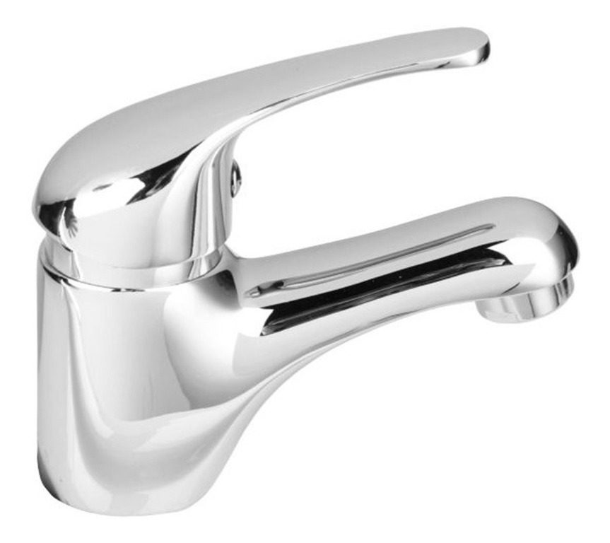 Grifería Monocomando Lavatorio Para Baño Linea Missouri Gloa Plateado