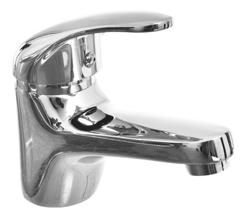 Grifería Monocomando Lavatorio Para Baño Linea Missouri Gloa Plateado - 1