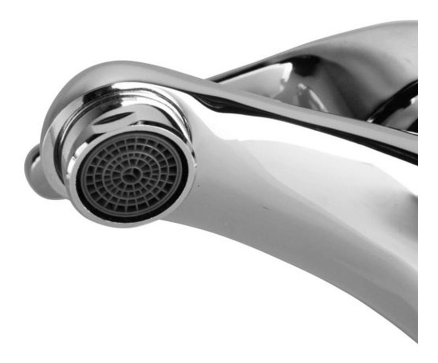 Grifería Monocomando Lavatorio Para Baño Linea Missouri Gloa Plateado - 3