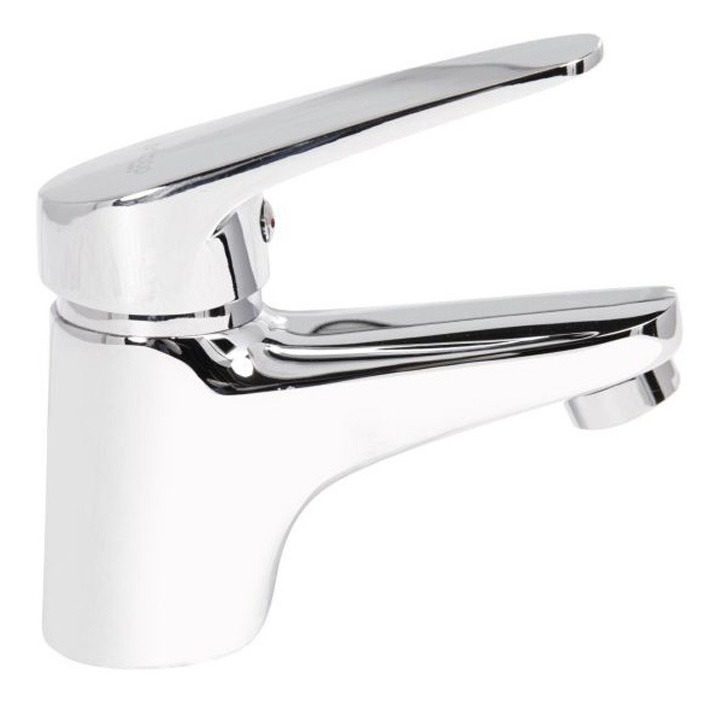 Griferia Monocomando Lavatorio Para Baño Linea Obi Gloa Plateado - 1