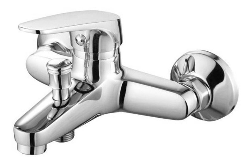 Grifería Monocomando De Bañera Para Baño Linea Obi Gloa Plateado - 1