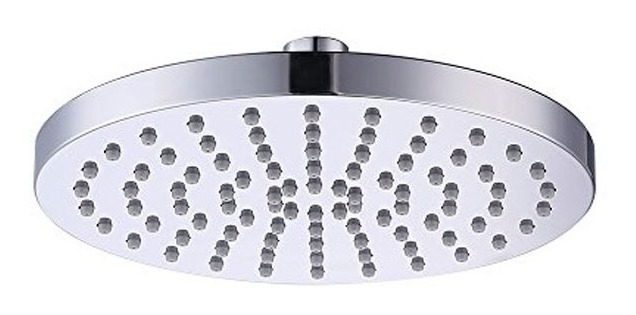 Cabezal De Ducha Abs Sistema Anticalcareo 20cm Redondo Gloa Plateado