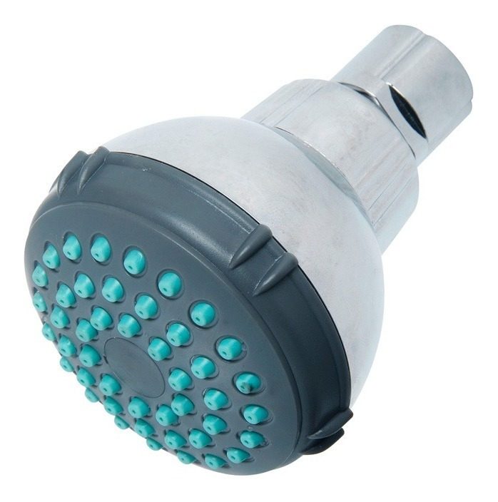 Cabezal De Ducha Abs Con Sistema Anticalcareo Gloa Plateado