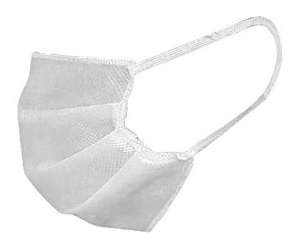 Barbijos Triple Capa Descartables C/elastico X Unidad Blanco