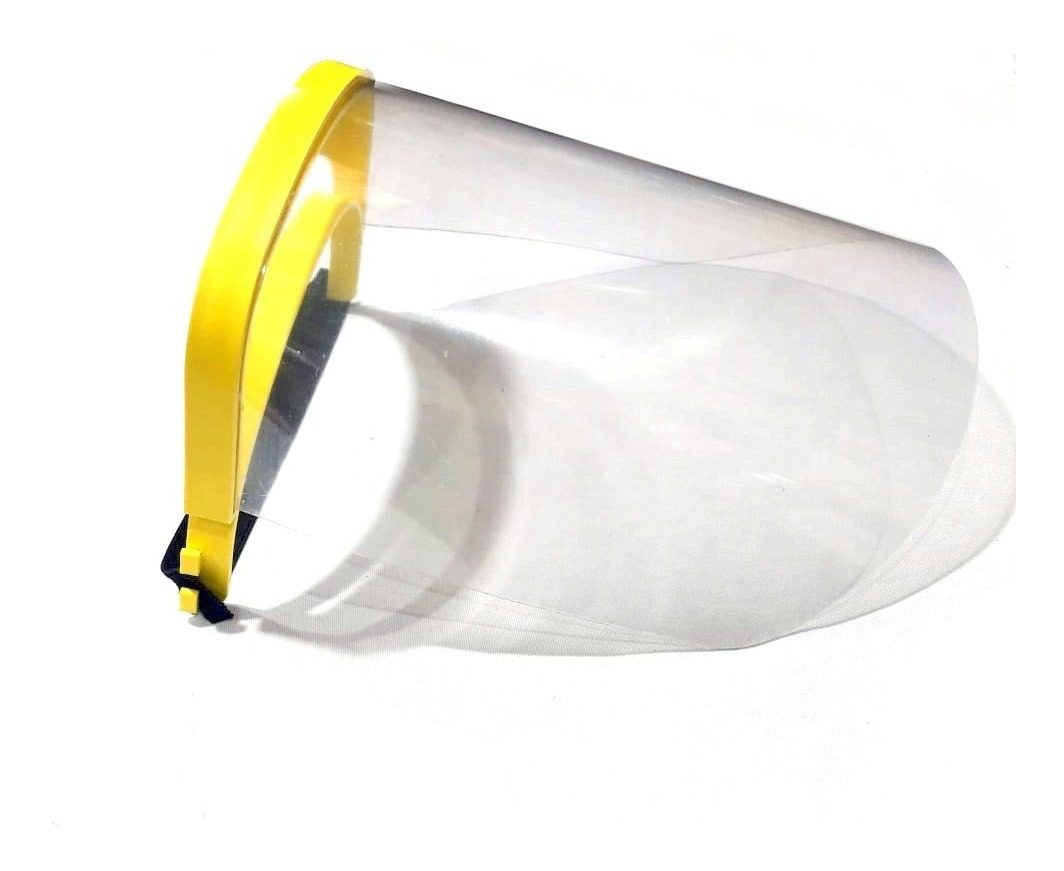 Máscara Protección Facial Pp Reutilizable C/banda Elastica Amarillo - 1