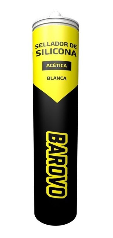 Sellador Silicona Acética Uso General Blanca - Barovo