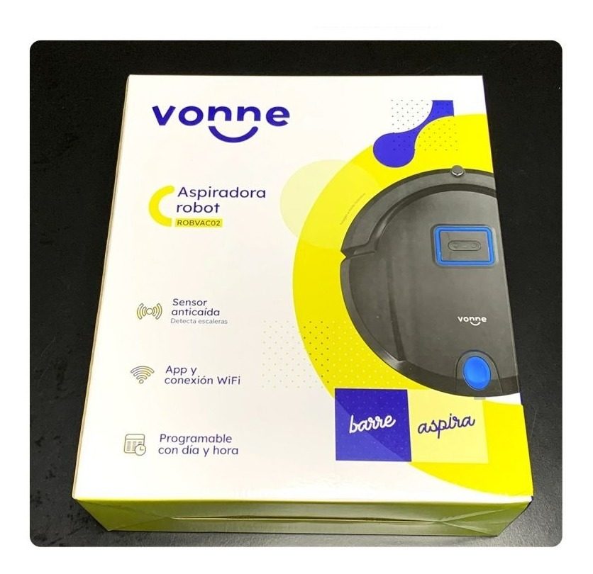 Aspiradora Inteligente Robot Barre Y Aspira - Vonne Negro - 3
