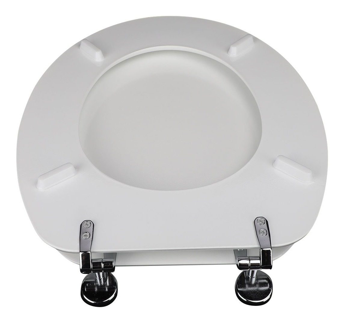 Tapa Asiento De Inodoro Mdf Herrajes Metalicos Gloa Amhmc01 - 2