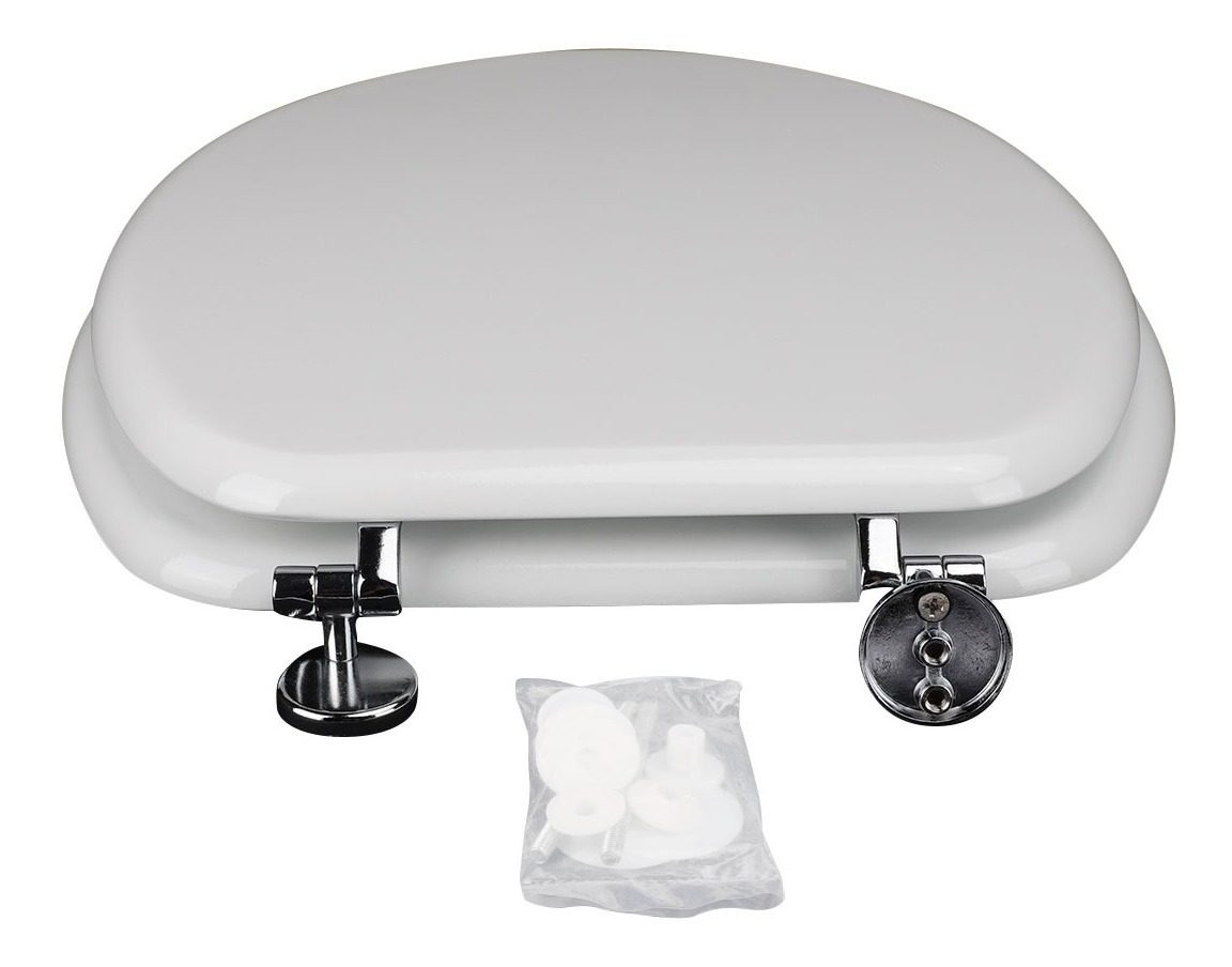 Tapa Asiento De Inodoro Mdf Herrajes Metalicos Gloa Amhmc01 - 3