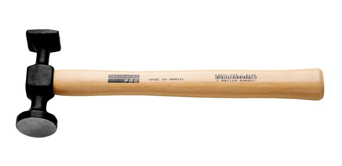 Martillo Para Chapista Base Plana 310 G C/mango Tramontina