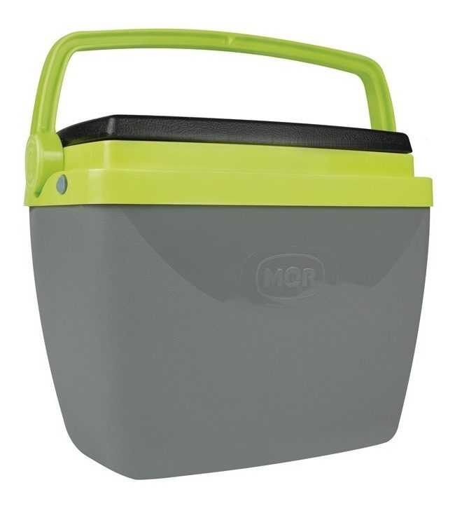 Heladera Conservadora Plastica 6 Litros Gris Con Verde Mor