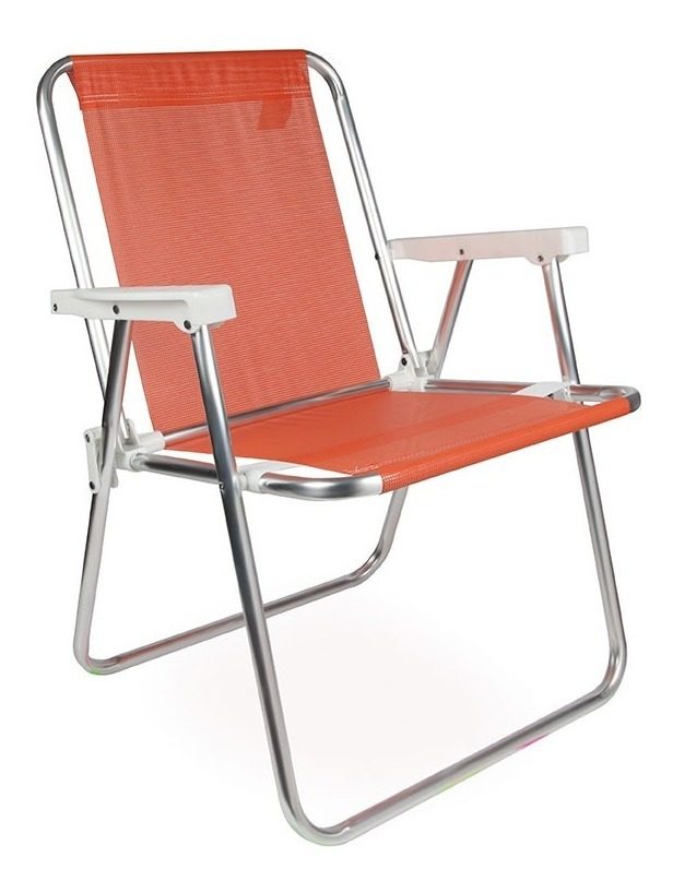 Silla Alta Aluminio Sannet Mor Color Coral