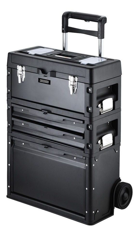 Carro 3 Cajas Herramientas Acero Multifuncion Combinables