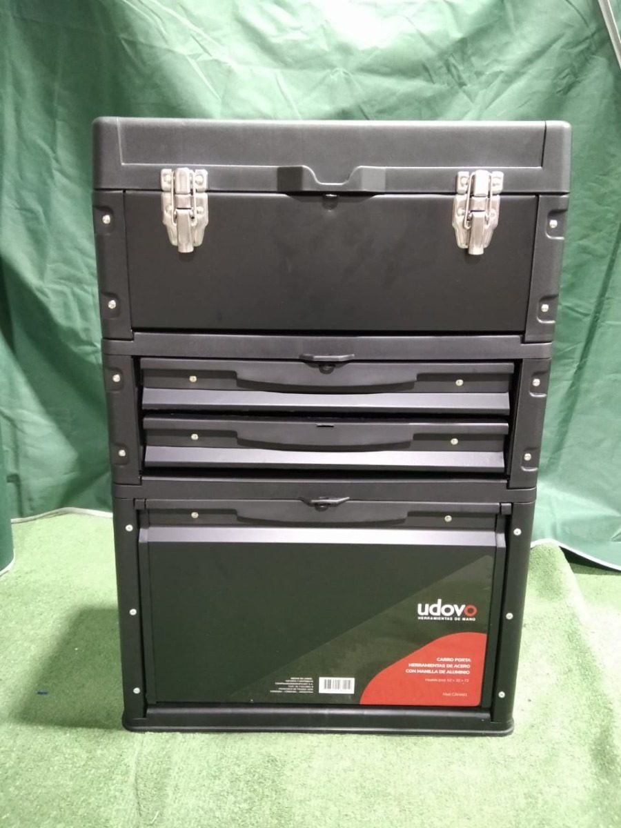 Carro 3 Cajas Herramientas Acero Multifuncion Combinables - 1