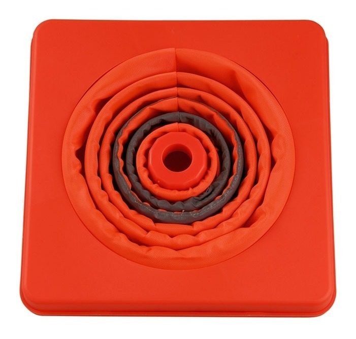 Cono Vial Plegable Naranja De 45 Cm Con Reflectivo Kushiro - 1