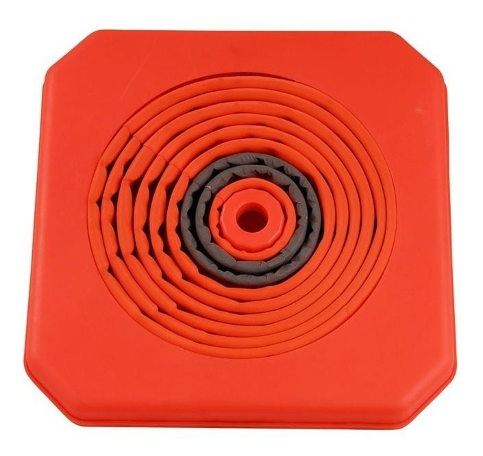 Cono Vial Plegable Naranja De 70 Cm Con Reflectivo Kushiro - 1