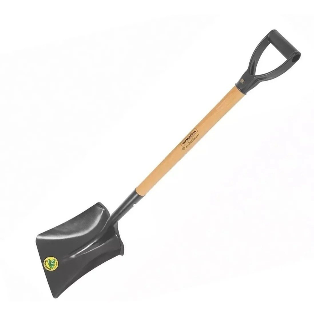 Pala Ancha Liviana Acero Al Carbono C/cabo 71 Cm Tramontina