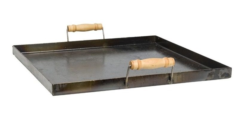 Bifera Plancha Grande Para 4 Hornallas 51 X 51cm Brogas Gris Oscuro