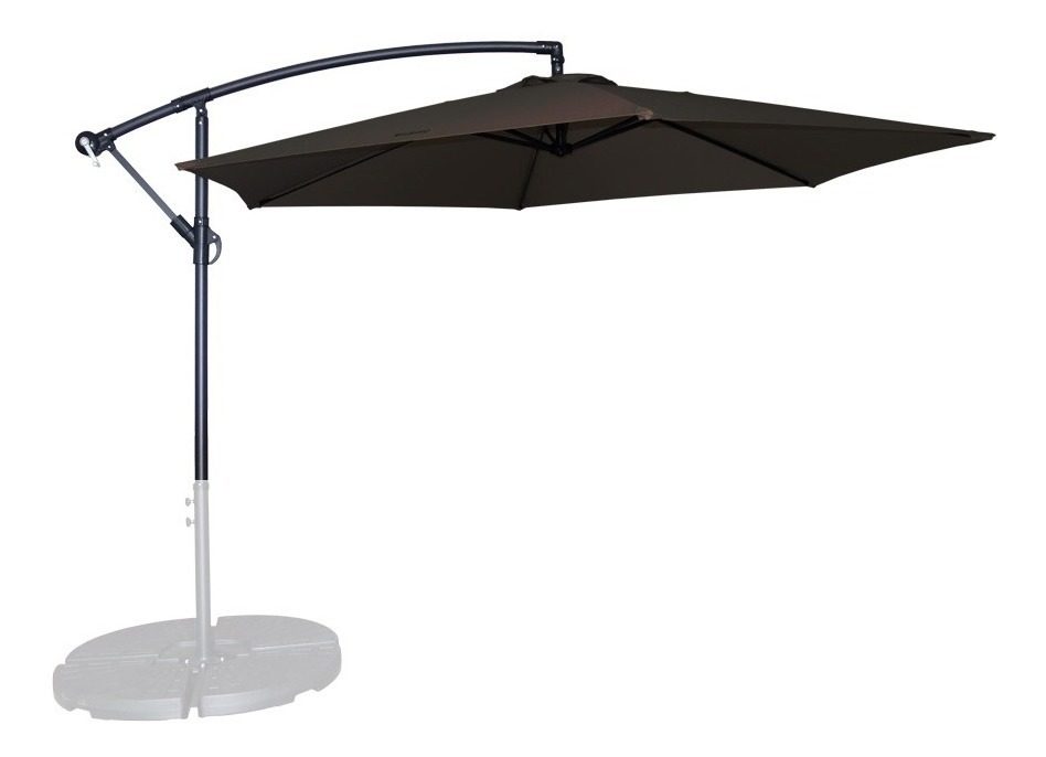 Sombrilla Jardin Lateral Colgante Banana 3m Oscura Kushiro
