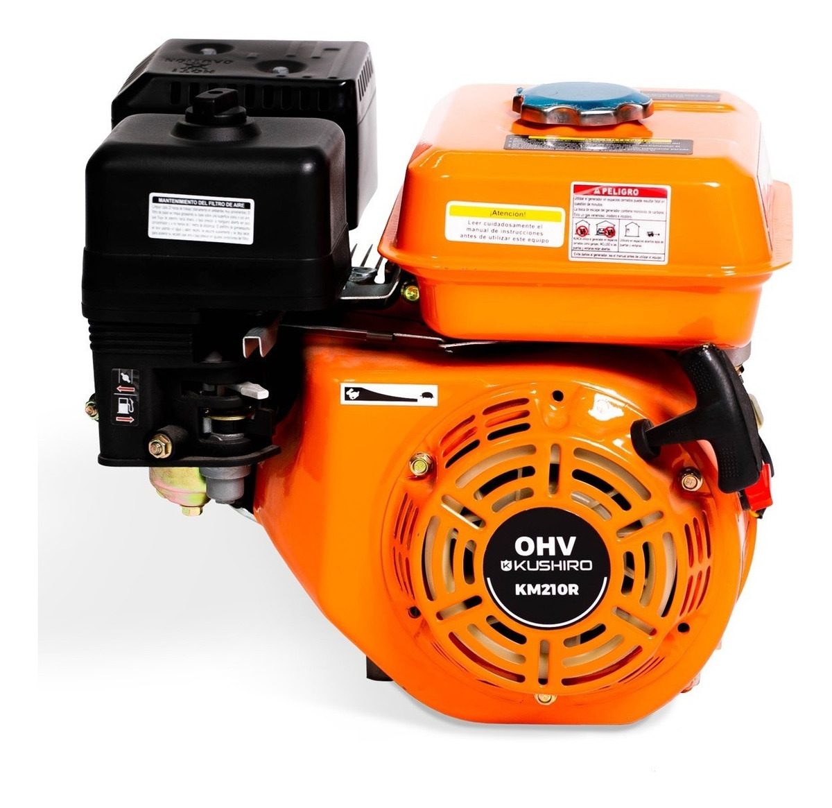 Motor Explosión Nafta Kushiro 7 Hp 208 Cc Horiz. C/ Reductor - 3