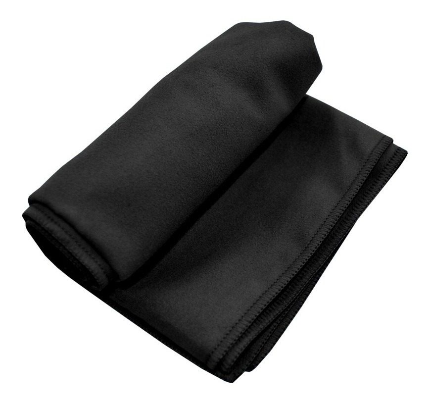 Toalla De Secado Rapido Sport Negra 40cm X 80cm Kushiro Secado Rápido