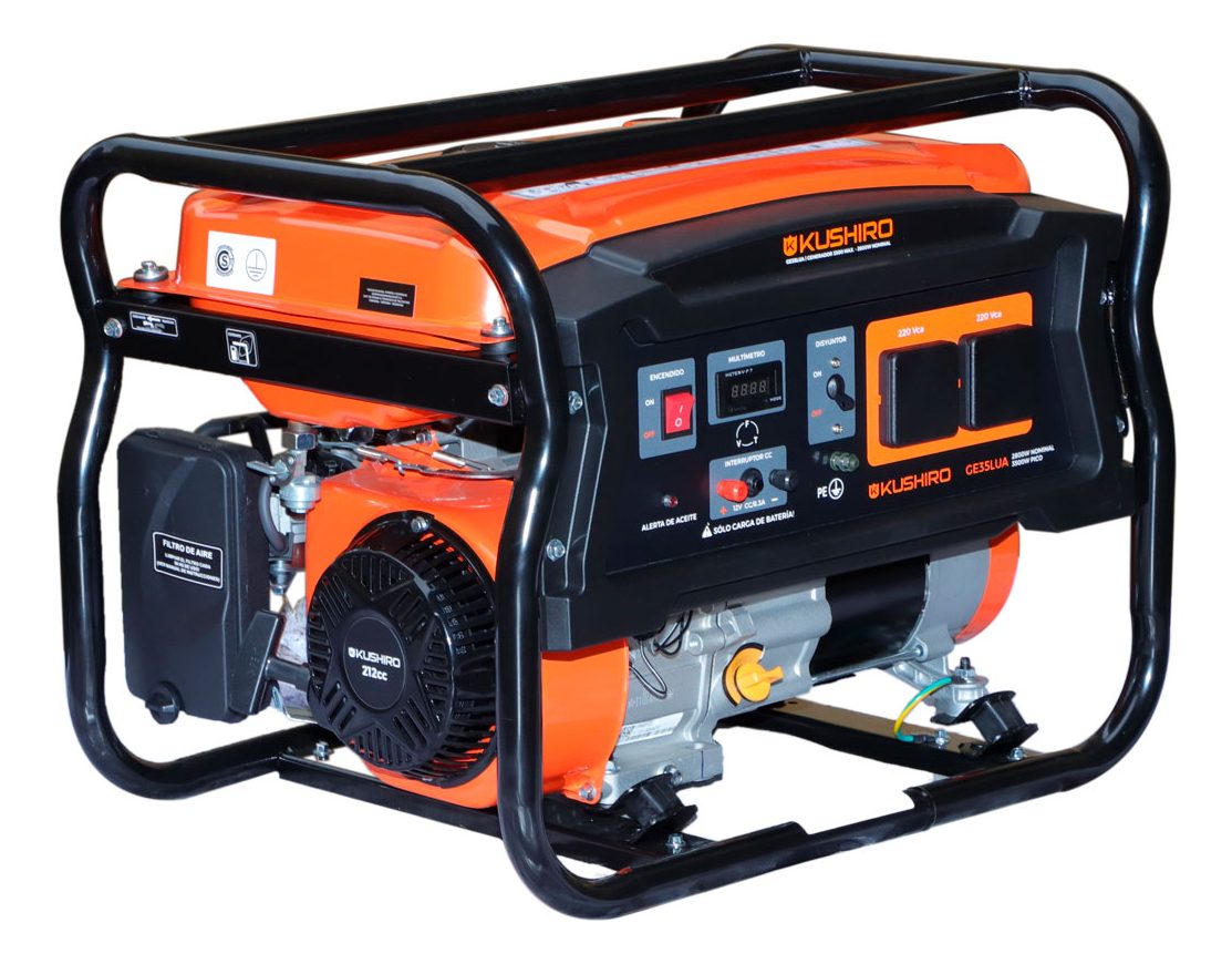 Generador 220vca 12vcc Kushiro 2800w / 3500w Manual 4t Ohv - 1