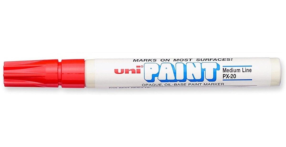 Marcador Rojo Uni Paint Px-20 Oleo Permanente Profesional