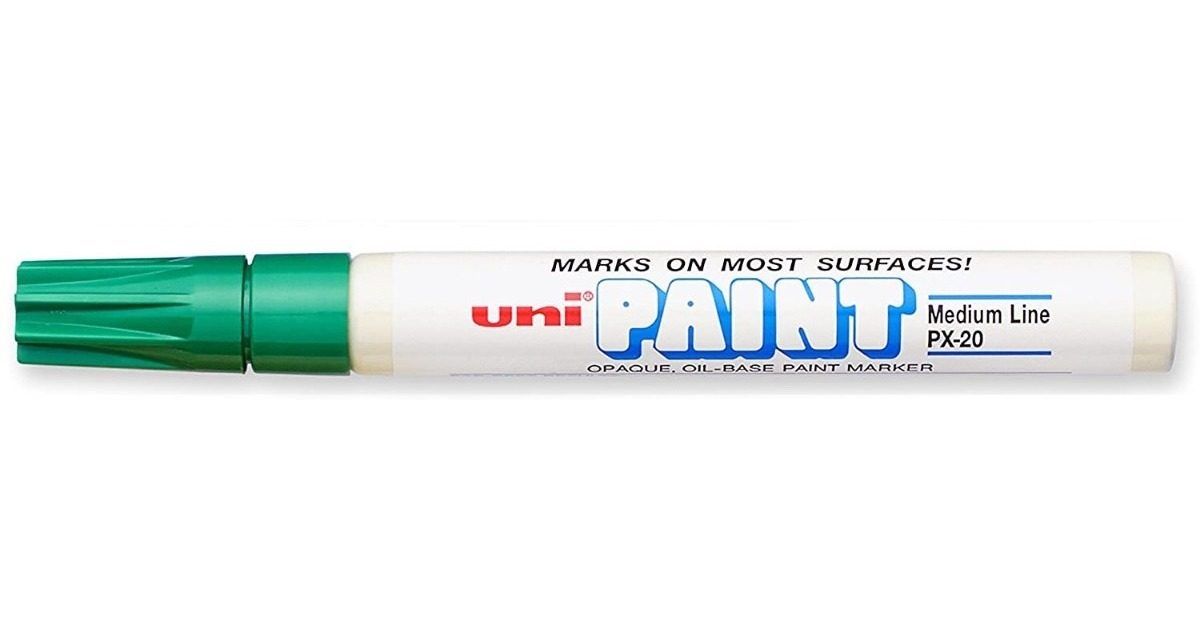 Marcador Verde Uni Paint Px-20 Oleo Permanente Profesional