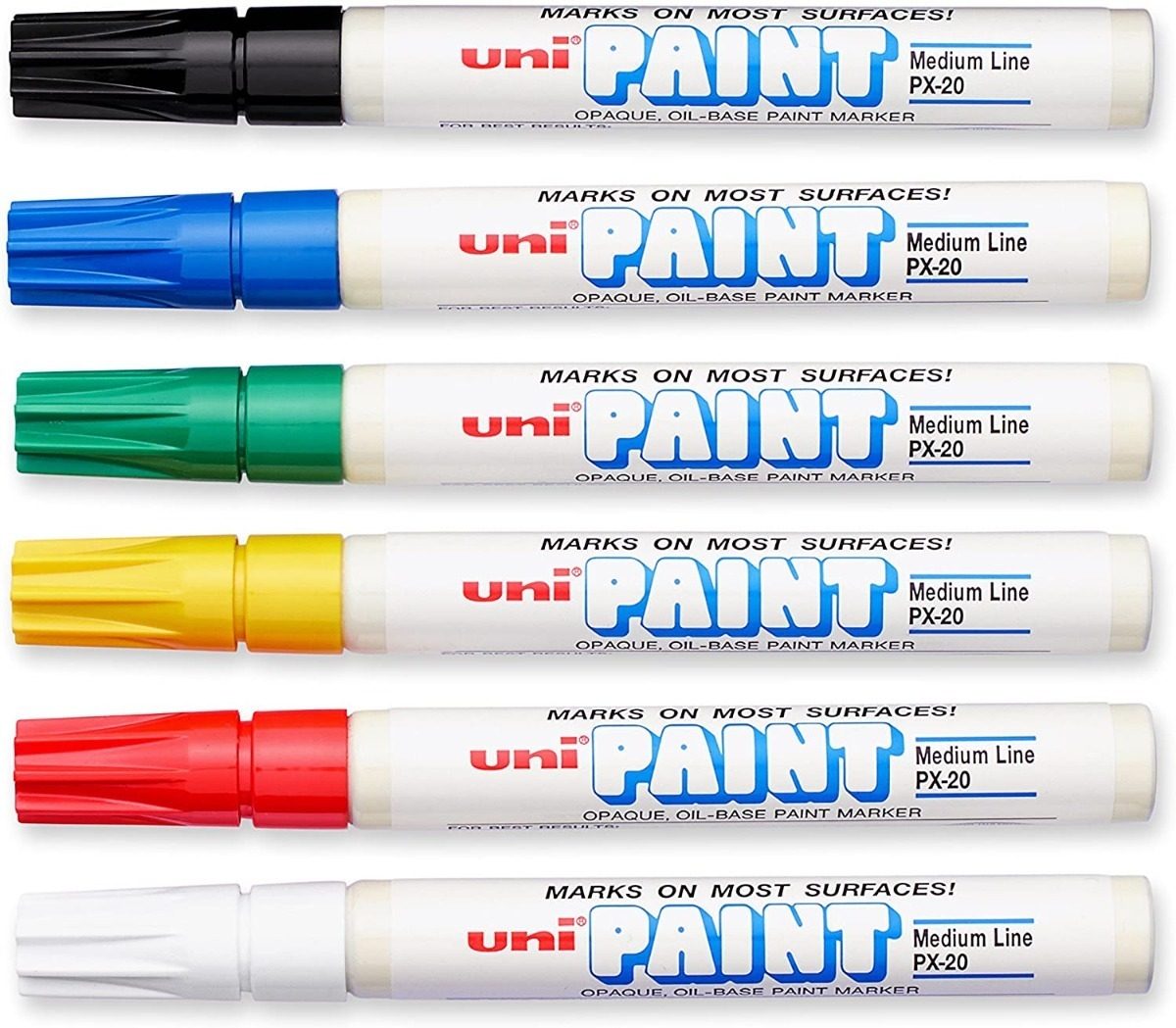Marcador Azul Uni Paint Px-20 Oleo Permanente Profesional - 3