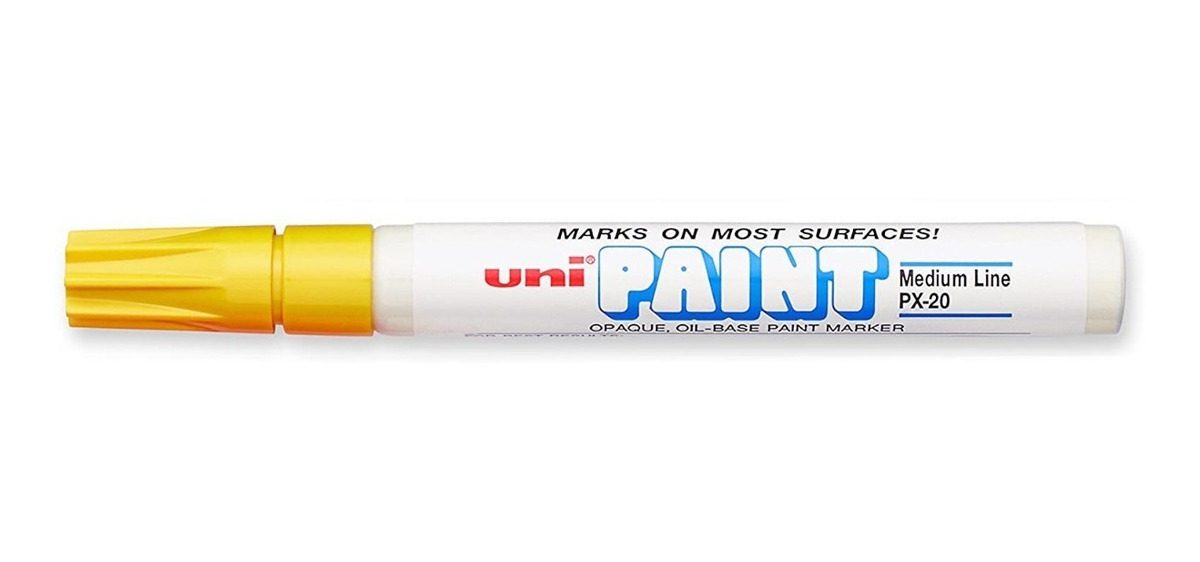 Marcador Amarillo Unipaint Px-20 Oleo Permanente Profesional