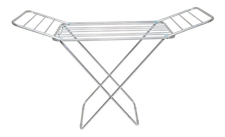 Tendedero Tender Ropa Aluminio Mor Slim De Piso Con Alas Blanco