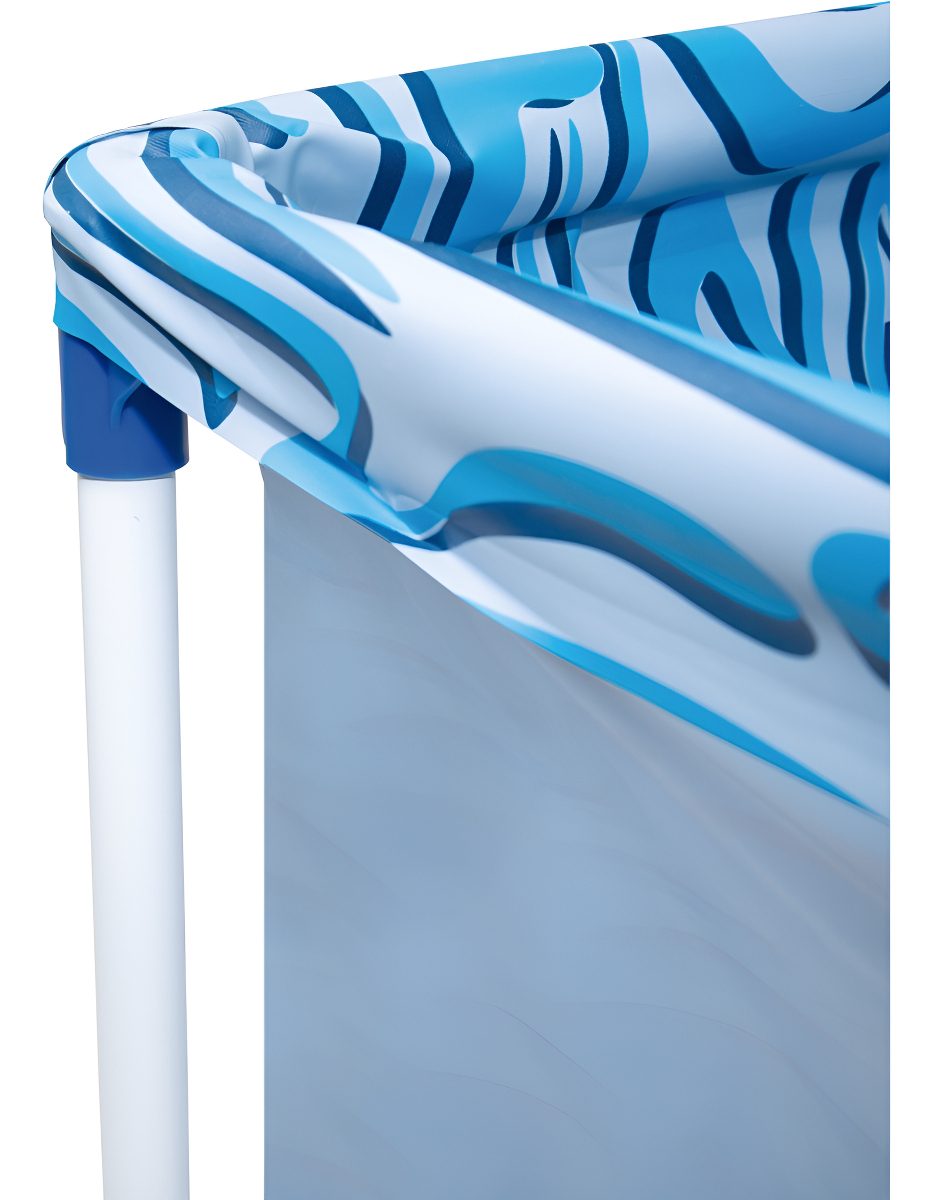 Pileta Estructural Rectangular Mor 001002 Con Capacidad De 1000 Litros 1.26x1.89 M Azul Agua