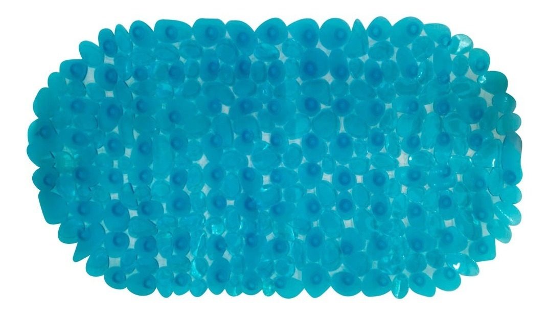 Alfombra Para Baño Pvc Antideslizante 66 X 43 Vonne Blanco - 1