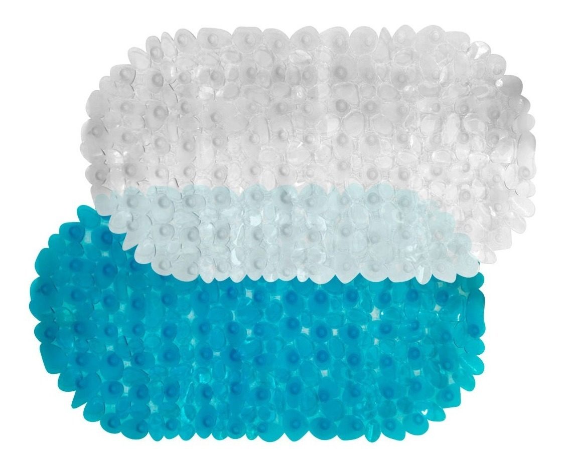 Alfombra Para Baño Pvc Antideslizante 66 X 43 Vonne Blanco - 2
