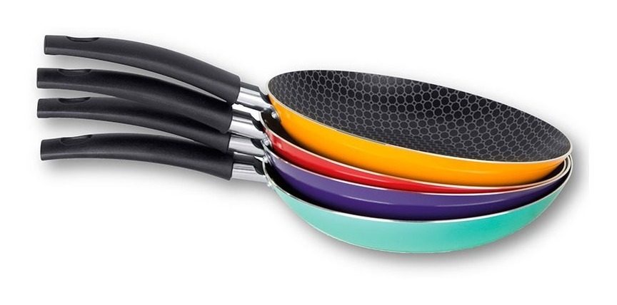 Sarten Linea Color Antiadherente 24cm Multiflon Gourmet Varios