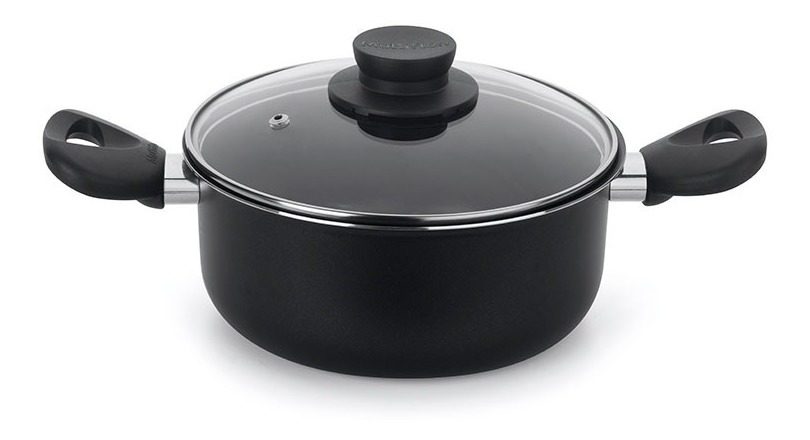 Olla Antiadherente 20cm Multiflon Gourmet Con Asas Gris