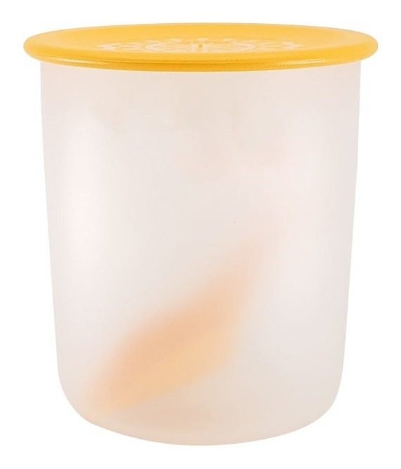 Tarro Cilindrico Plastico 1l Con Tapa Y Cuchara 13x14cm Varios