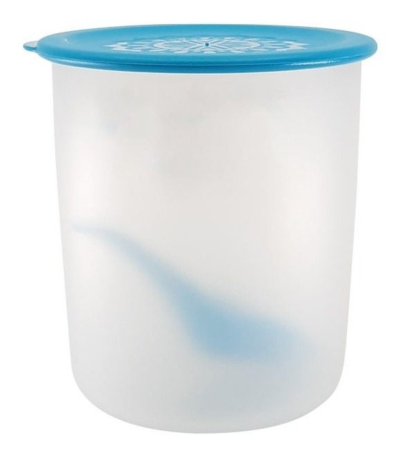 Tarro Cilindrico Plastico 1l Con Tapa Y Cuchara 13x14cm Varios - 2