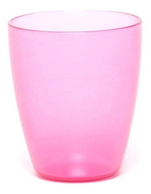 Vaso Plastico 300cc 8,5x10cm Fucsia Traslucido Vonne Fucsia